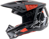 ALPINESTARS SM5 Motorcycle Helmet - Rover - Gray/Red - XS 8303921-1392-XS