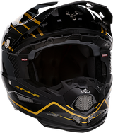 6D ATR-2 Motorcycle Helmet - Phase - Black/Gold - 2XL 12-2809