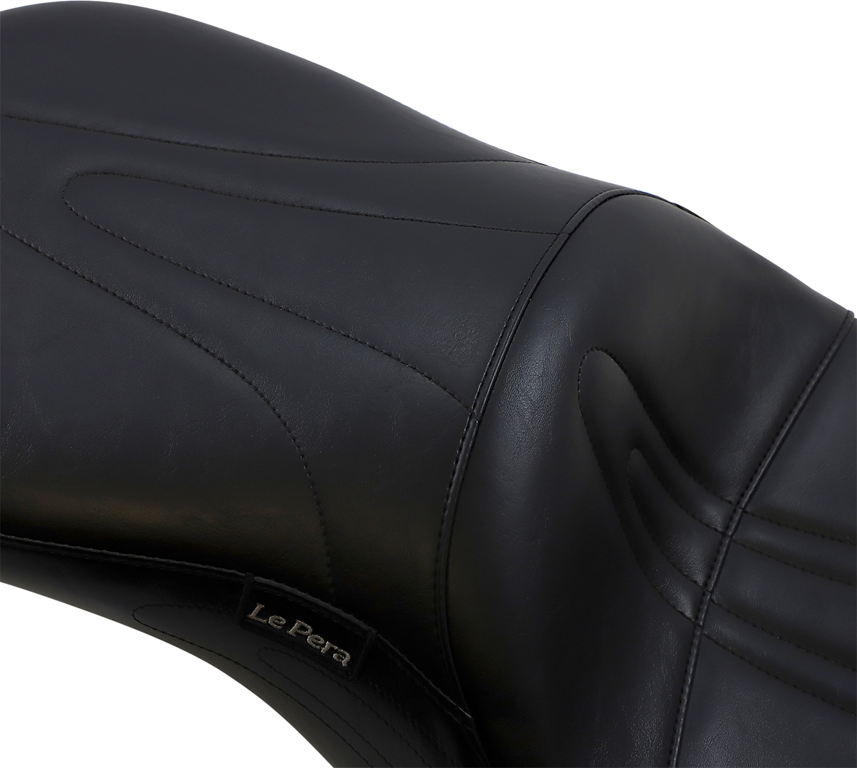 LE PERA Sorrento 2-Up Seat - Stitched - Black - FLHR '02-'07 LH-907RK