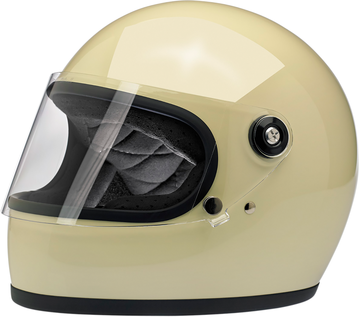 BILTWELL Gringo S Motorcycle Helmet - Gloss Vintage White - XS 1003-102-101