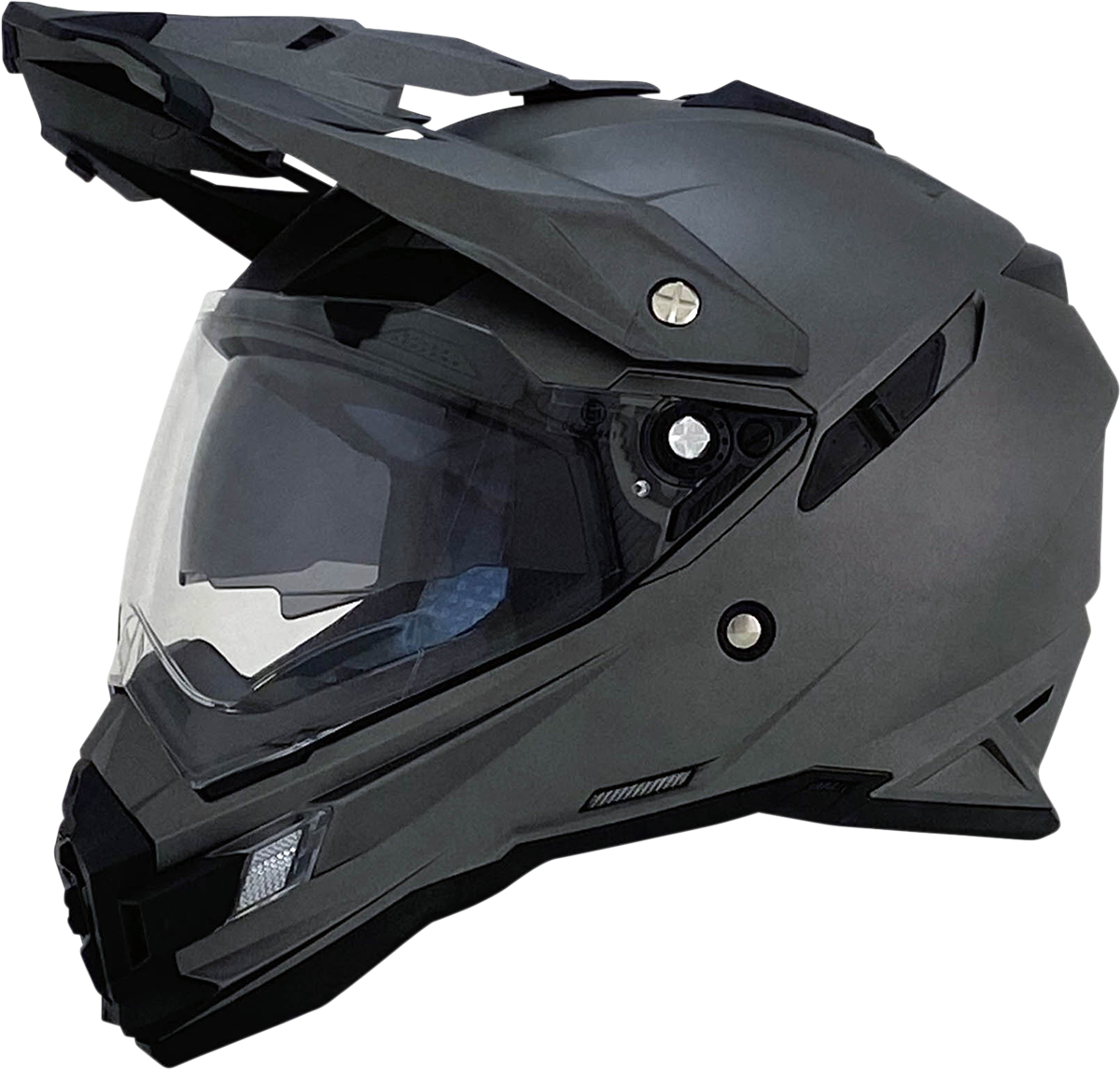 AFX FX-41DS Motorcycle Helmet - Frost Gray - Medium 0110-3762