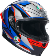 AGV K6 S Motorcycle Helmet - Slashcut - Black/Blue/Red - Small 2118395002015S