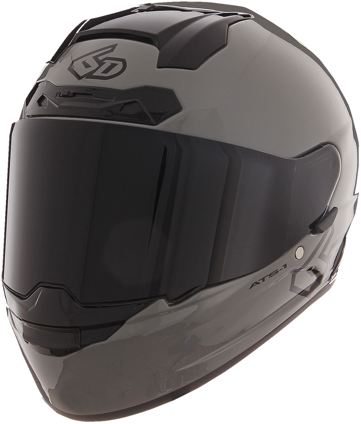 6D ATS-1R Motorcycle Helmet - Gloss Gray - Large 30-0977