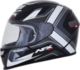 AFX FX-99 Motorcycle Helmet - Recurve - Black/White - Large 0101-11118