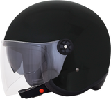 AFX FX-143 Motorcycle Helmet - Gloss Black - Large 0104-2622