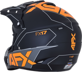 AFX FX-17 Motorcycle Helmet - Aced - Matte Black/Orange - Large 0110-6506