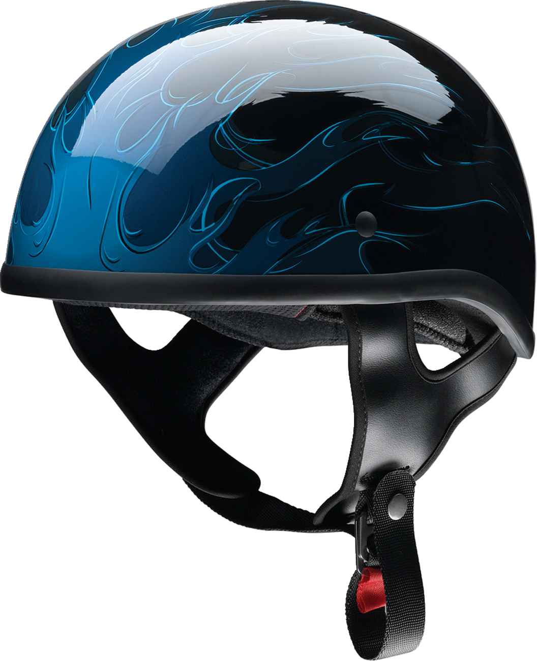 Z1R CC Beanie Motorcycle Helmet - Hellfire - Blue - XS 0103-1331