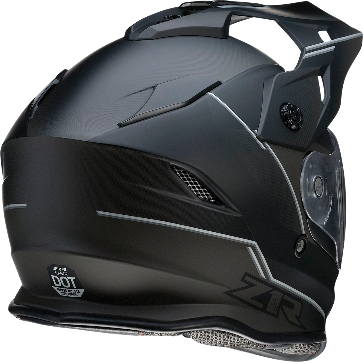 Z1R Range Motorcycle Helmet - Bladestorm - Black/White - Medium 0101-14049