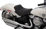 DRAG SPECIALTIES EZ-Solo Seat - Scorpion Stitch - Vinyl - FLFB/S '18-'22 ACT EZ-ON MOUNT STYLE 0802-1185