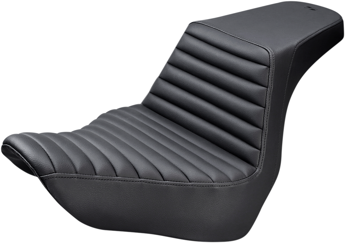 SADDLEMEN Step-Up Seat - Front Tuck-n-Roll - Black 818-29-171