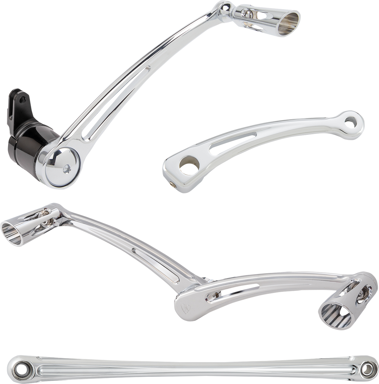 ARLEN NESS Deep Cut Foot Control Kit w/ Heel/Toe Shifter - Chrome 420-107