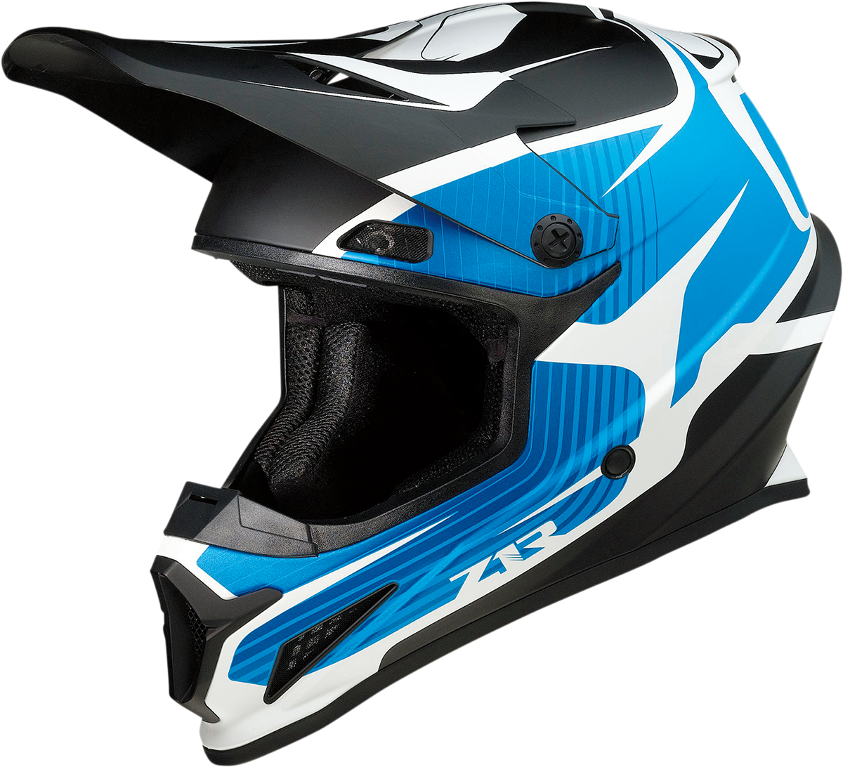 Z1R Rise Motorcycle Helmet - Flame - Blue - Small 0110-7249