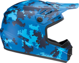 Z1R Youth Rise Motorcycle Helmet - Digi Camo - Blue - Medium 0111-1464