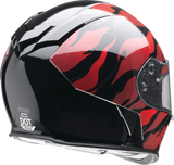 Z1R Warrant Motorcycle Helmet - Panthera - Black/Red - Large 0101-15208