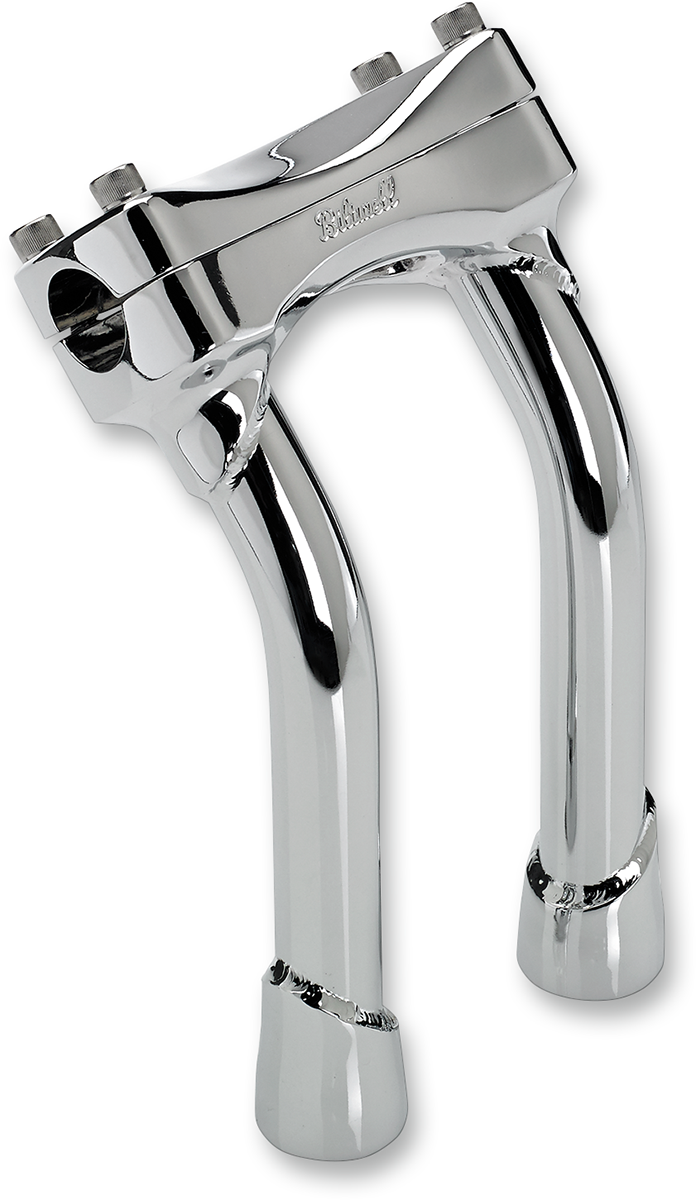 BILTWELL Risers - Murdock - Pullback - 8" - Chrome 6404-105-08