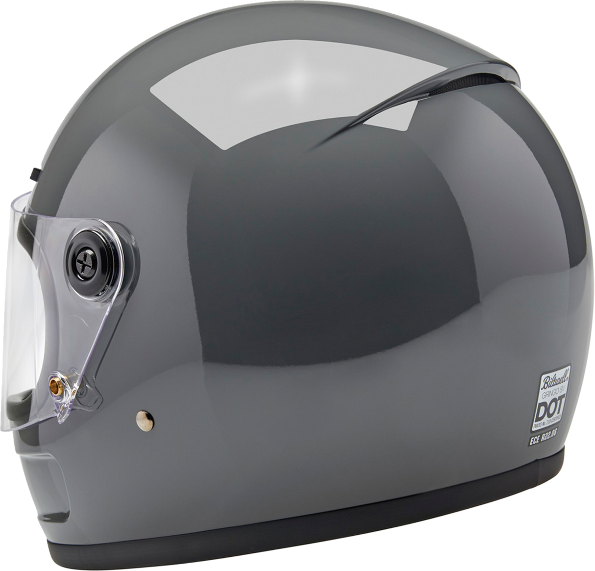 BILTWELL Gringo SV Motorcycle Helmet - Gloss Storm Gray - XS 1006-109-501