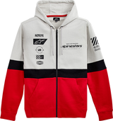 ALPINESTARS Position Zip Hoodie - Silver/Black/Red - Medium 1212-530221096M