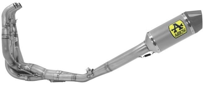 Arrow Competition Full Exhaust System, Titanium muffler stainless steel header Kawasaki ZX6R 2009-2020 71208CKZ