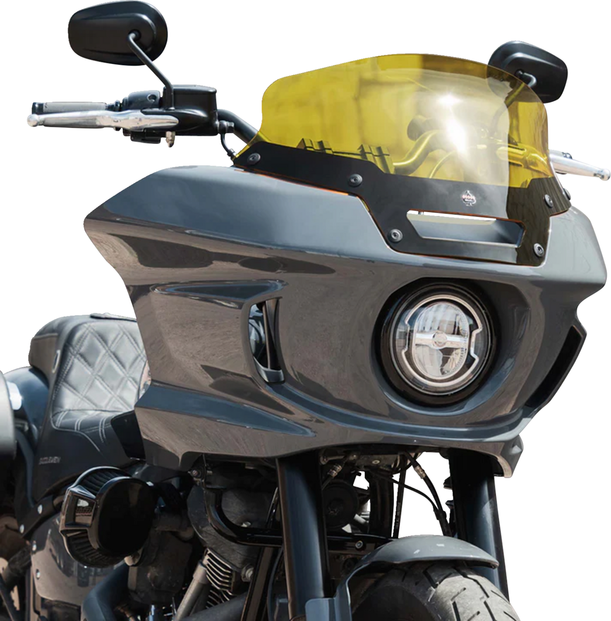 KLOCK WERKS Kolor Flare™ Sport Windshield - 6" - Yellow - FXLRST KWW-02-0624