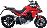 71832AKN  Arrow Indy Race Exhaust, Aluminum Dark for Ducati Multistrada 1200 /1260 2015-2020