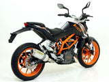71813AO  Arrow Thunder Exhaust, Aluminum for KTM RC 125 / Duke 390 / RC390 2013-2016