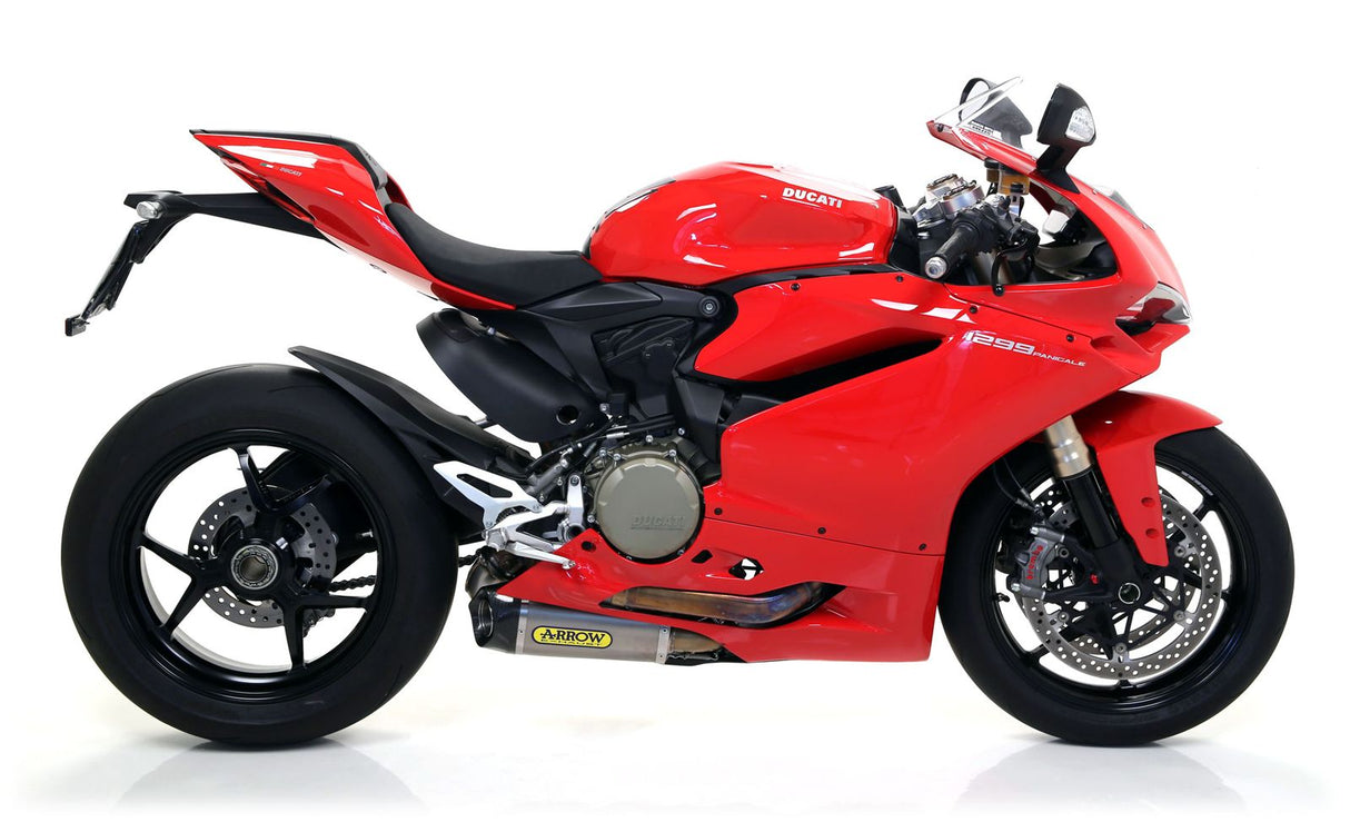 Arrow Ducati 1299 Panigale '15 Homologated Titanium Works Lh+Rh Silencers With Carbon End Cap For Original Collectors 71839pk