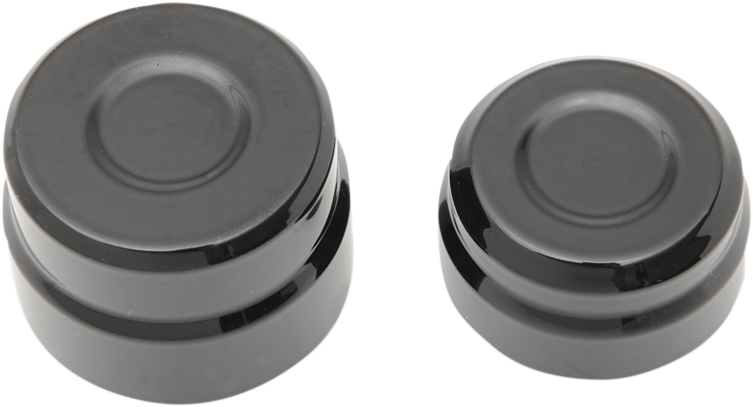 DRAG SPECIALTIES Axle Cap - Rear - Black 0214-0835