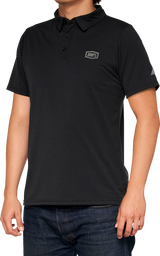 100% Corpo Polo Shirt - Black/Gray - Medium 35019-057-11