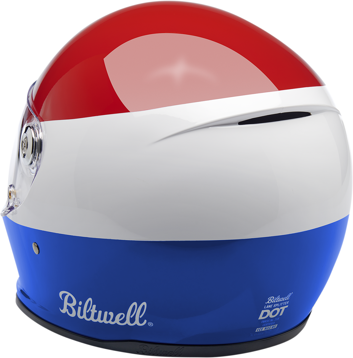 BILTWELL Lane Splitter Motorcycle Helmet - Gloss Podium Red/White/Blue - 2XL 1004-549-106