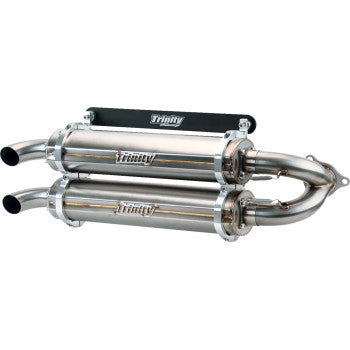 Polaris RZR XP XP4 1000 2024-2025 Exhaust TRINITY RACING Stage 5 Dual Slip-On Aluminum TR-4186S