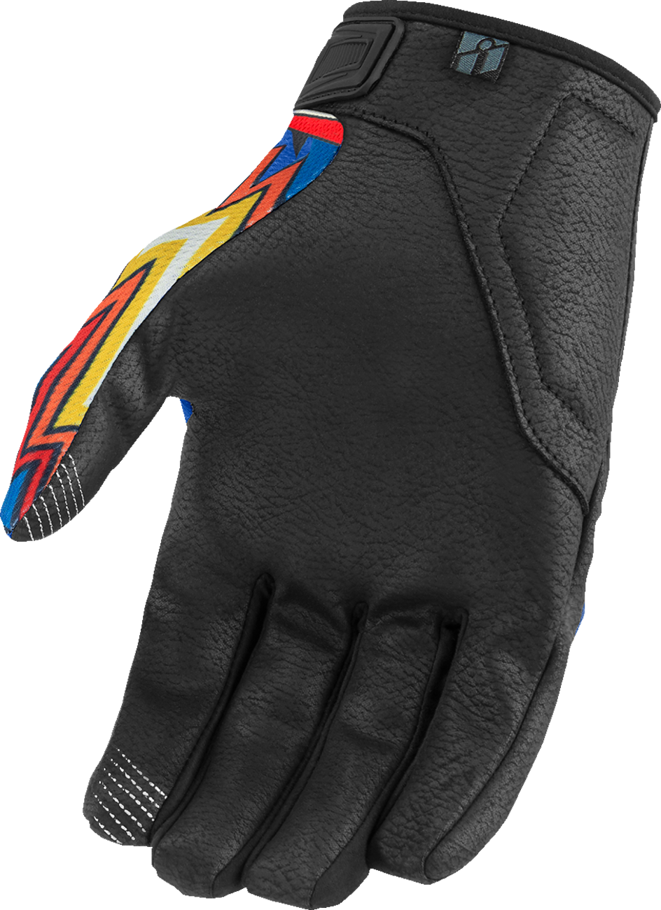 ICON Hooligan™ CE Flyboy Gloves - Blue - 3XL 3301-4714