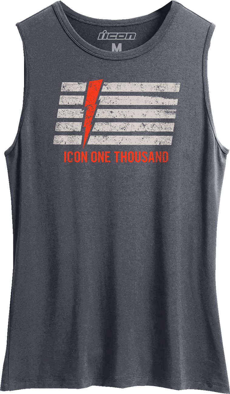 ICON Women's Invasion Stripe™ Tank Top - Antique Denim - Large 3031-4220