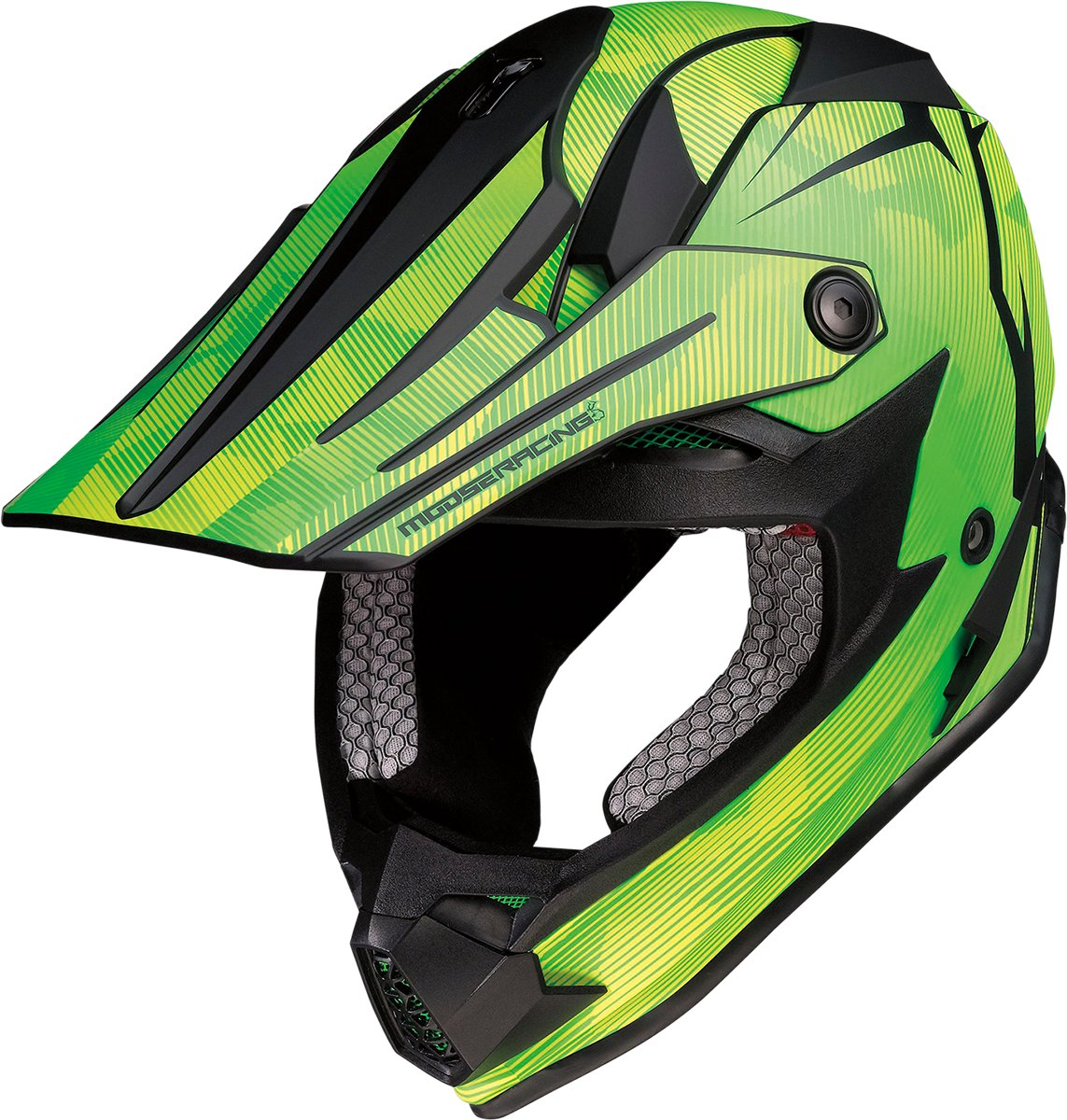 MOOSE RACING Youth F.I. Helmet - Agroid Camo - MIPS® - Yellow/Green - Small 0111-1523