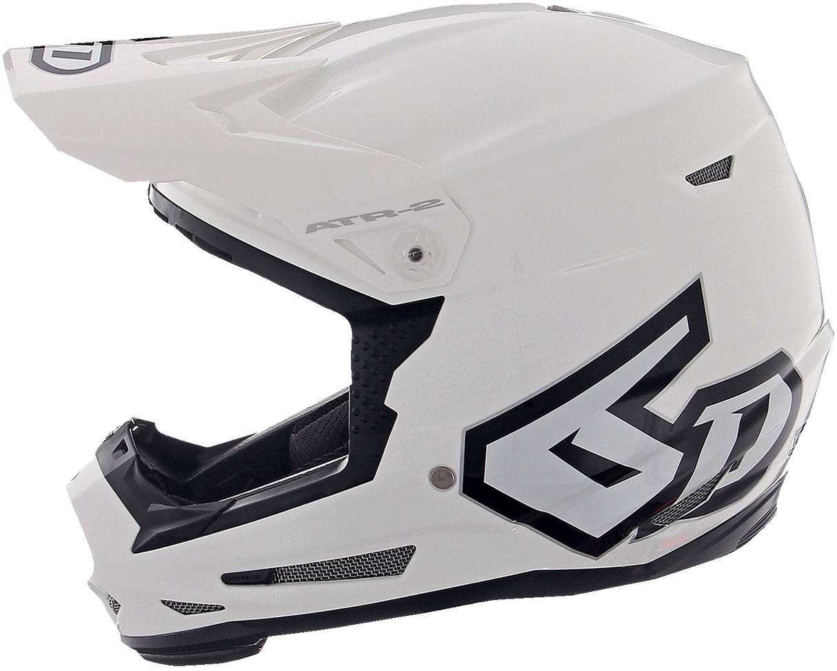 6D ATR-2 Motorcycle Helmet - Gloss White - Small 12-0525