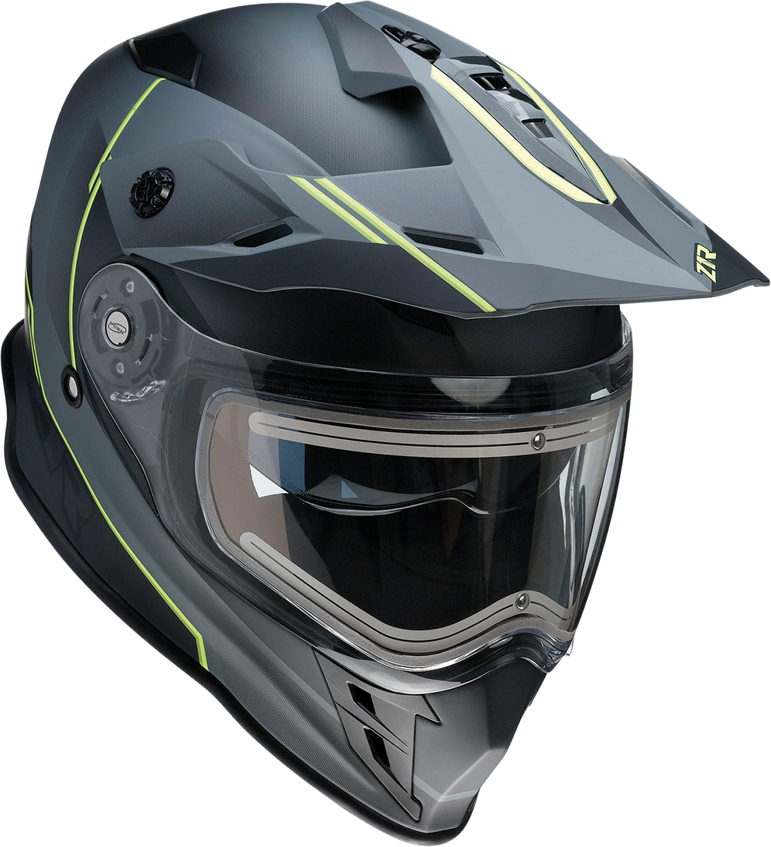 Z1R Range Motorcycle Helmet - Bladestorm - Gray/Black/Hi-Viz Yellow - Small 0101-14066