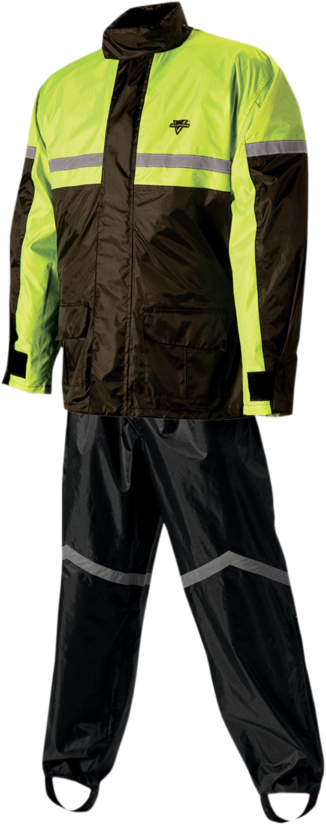 NELSON RIGG SR-6000 Stormrider Rainsuit - Hi-Viz Yellow/Black - Large SR6000HVY03-LG