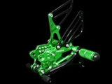 Kawasaki ZX14 ZX14R Rearsets Green