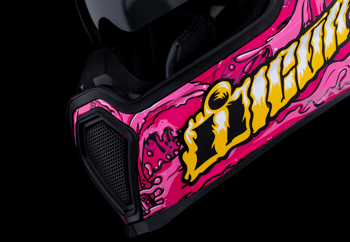 ICON Airflite™ Motorcycle Helmet - Snack Attack - MIPS® - Pink - XL 0101-16931