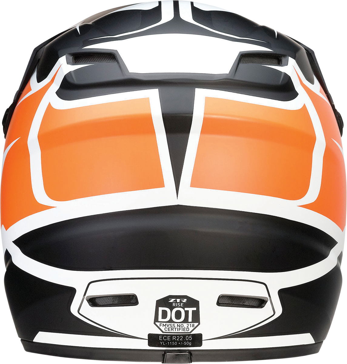 Z1R Youth Rise Motorcycle Helmet - Flame - Orange - Small 0111-1442