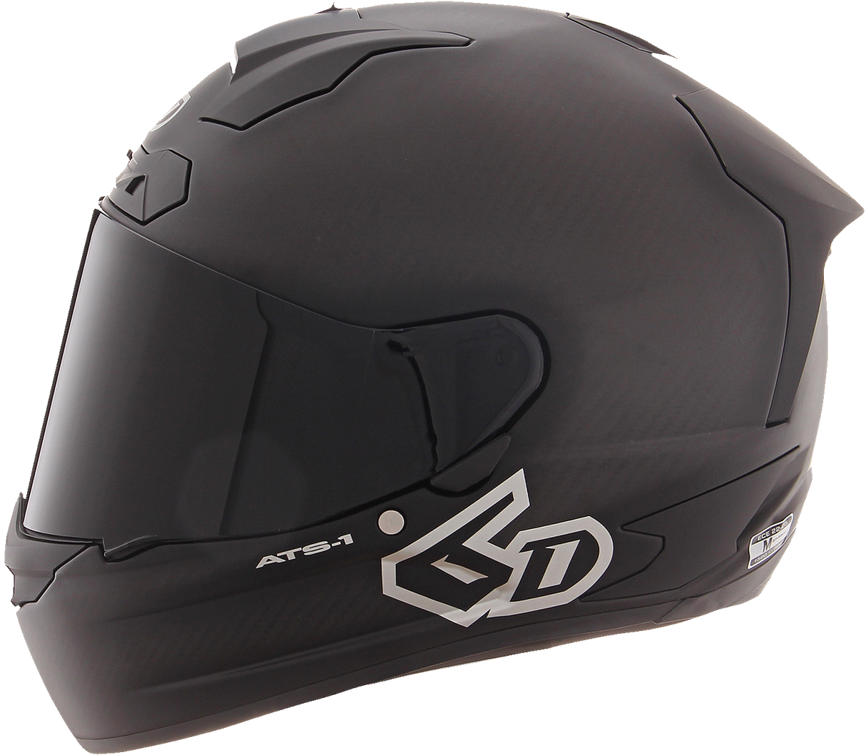 6D ATS-1R Motorcycle Helmet - Matte Black - Small 30-0985