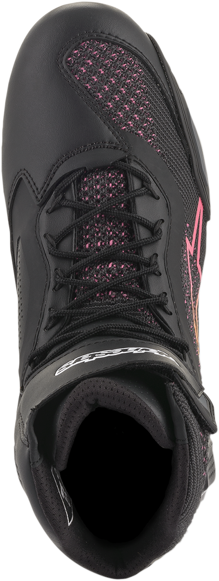 ALPINESTARS Women Stella Faster-3 Rideknit Shoes - Black/Yellow/Pink - US 6 251052014396