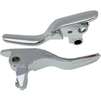 DRAG SPECIALTIES Lever Set - Short - Chrome 0610-2306