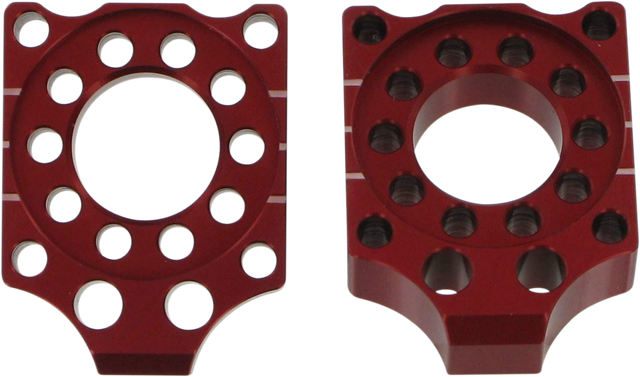 PRO CIRCUIT Axle Blocks - Honda CRF150R - Red HAB07