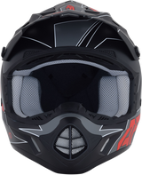 AFX FX-17 Motorcycle Helmet - Aced - Matte Black/Red - Large 0110-6486