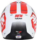 AFX FX-17 Motorcycle Helmet - Force - Pearl White/Red - Medium 0110-5245