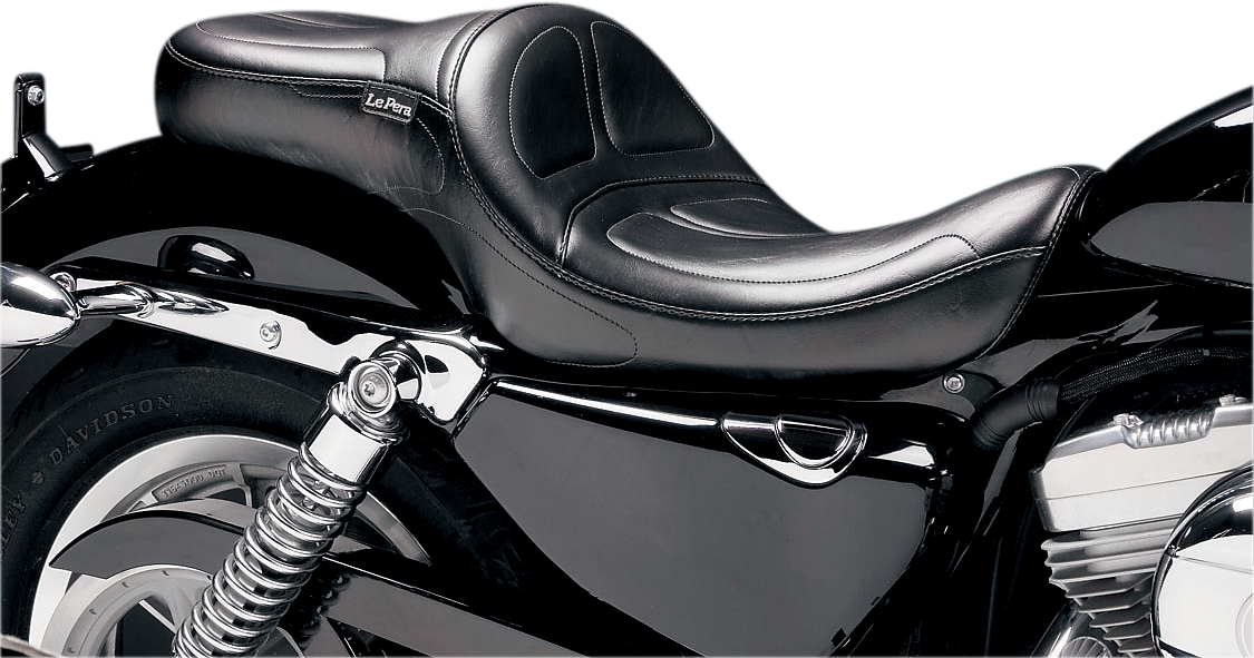 LE PERA Maverick Seat - Without Backrest - Stitched - Black - XL '04-'22 LC-916