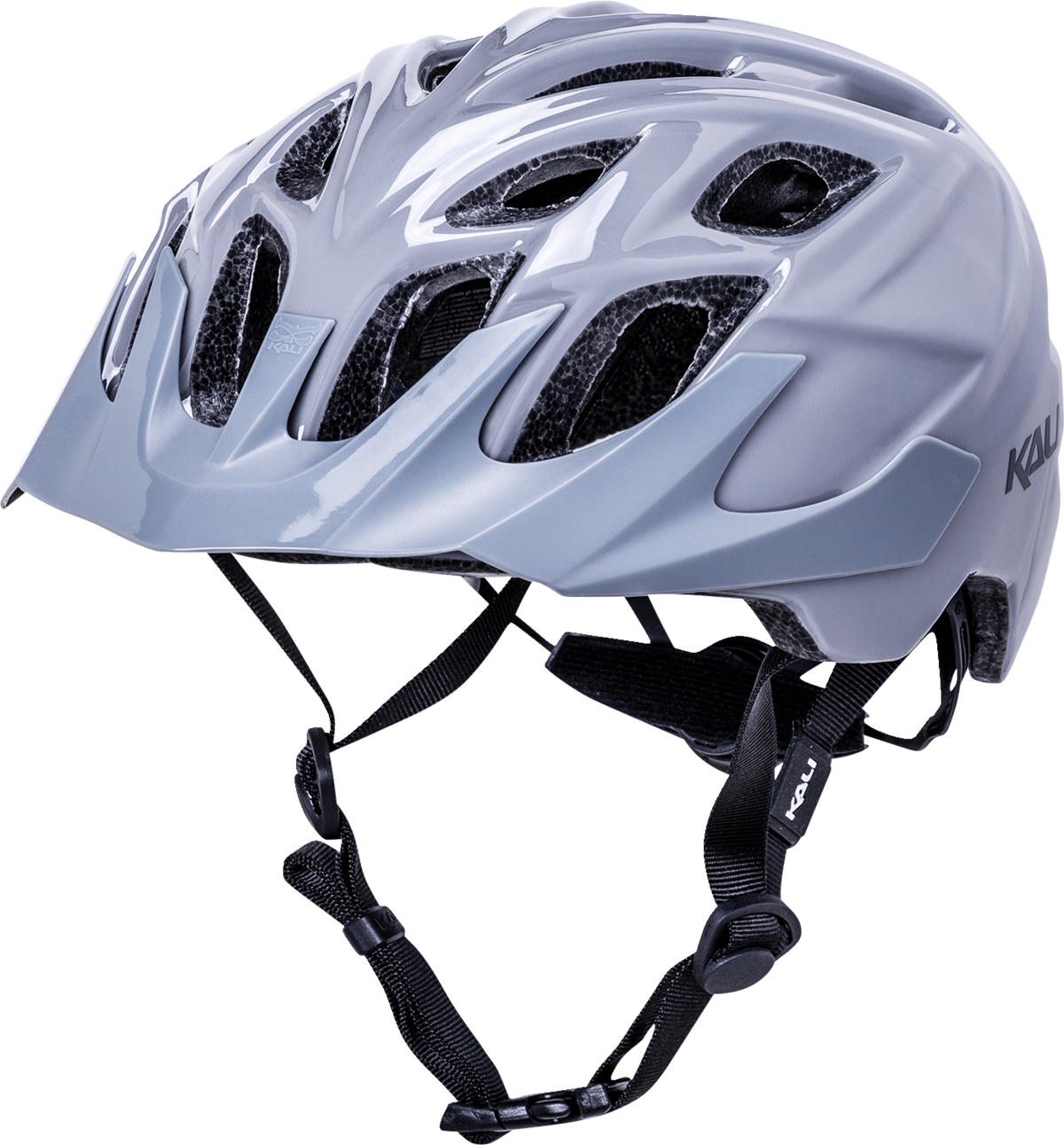 KALI Chakra Solo Bicycle Helmet - Gloss Gray - S/M 0221222126