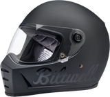 BILTWELL Lane Splitter Motorcycle Helmet - Flat Black Factory - Large 1004-638-104