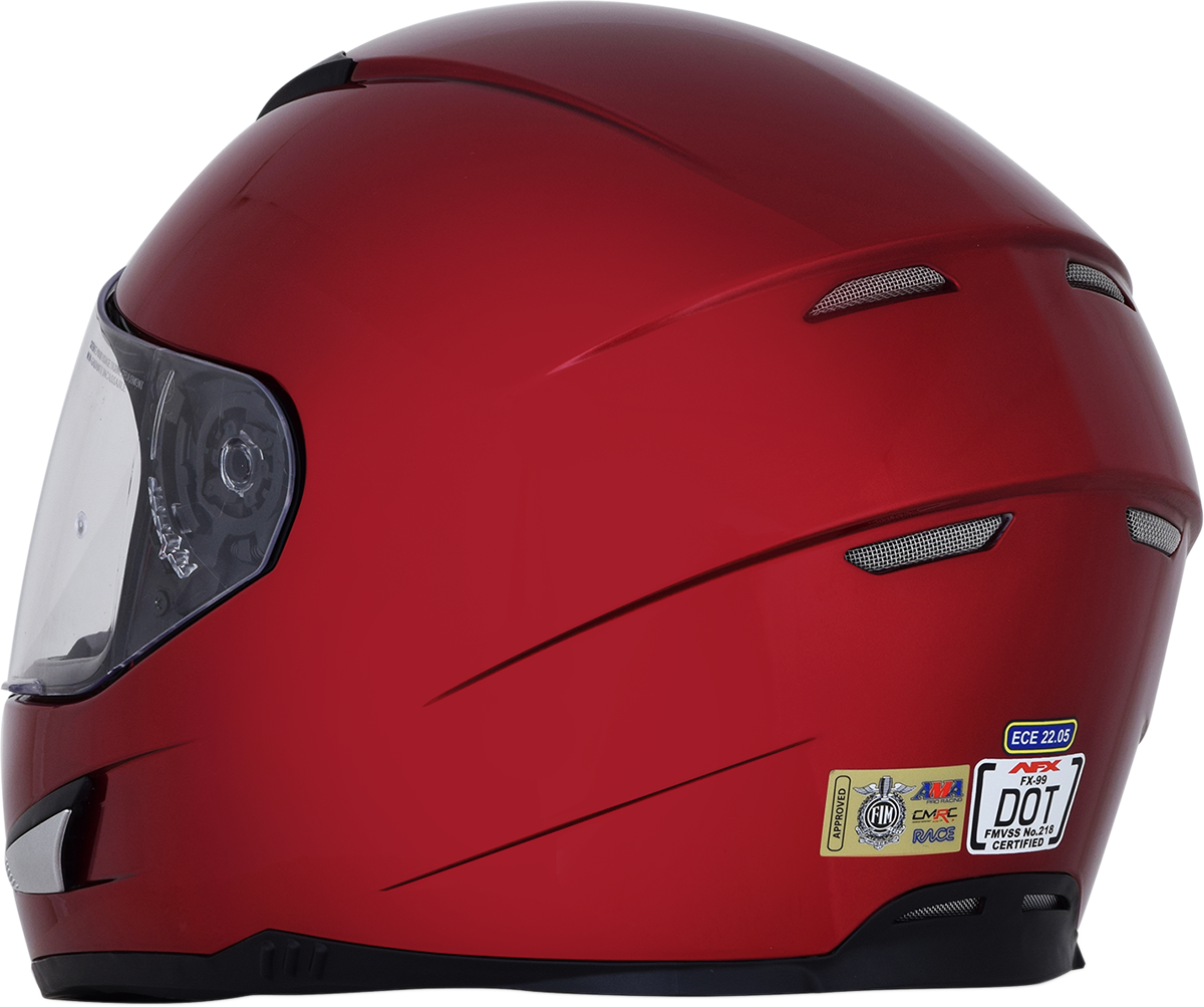 AFX FX-99 Motorcycle Helmet - Wine Red - Medium 0101-11085