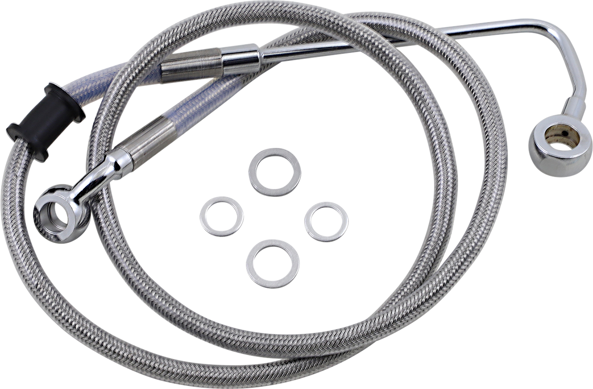 DRAG SPECIALTIES Brake Line - +6" - Stainless Steel - '15-'17 Softail 618302-6